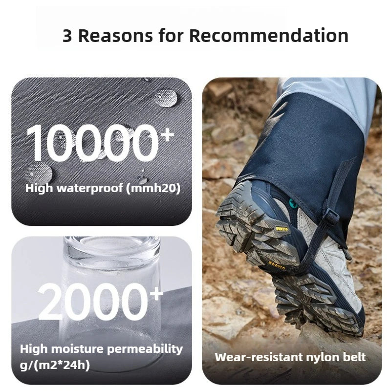 Hiking Gaiters Outdoor Travel Leg Warmers Waterproof