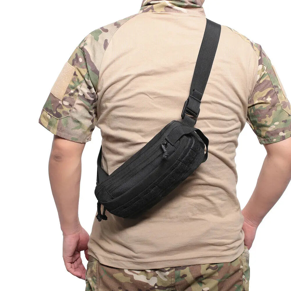 Men Women Trekking Sports Crossbody Sling Chest Shoulder Backpack for Hunting Hiking Travel Camping Outdoor