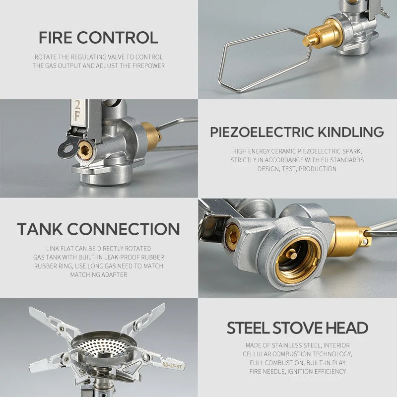 Adjustable mini Camping accessories portable camping gas Stove
