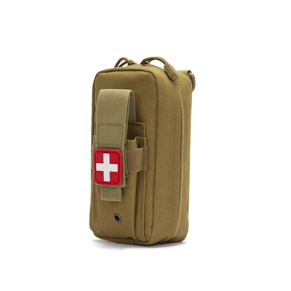 First Aid Pouch EMT IFAK Medical Pouch Waist Pack Utility Tool Pouch EDC Pouch Outdoor 1000D Tourniquet Holder
