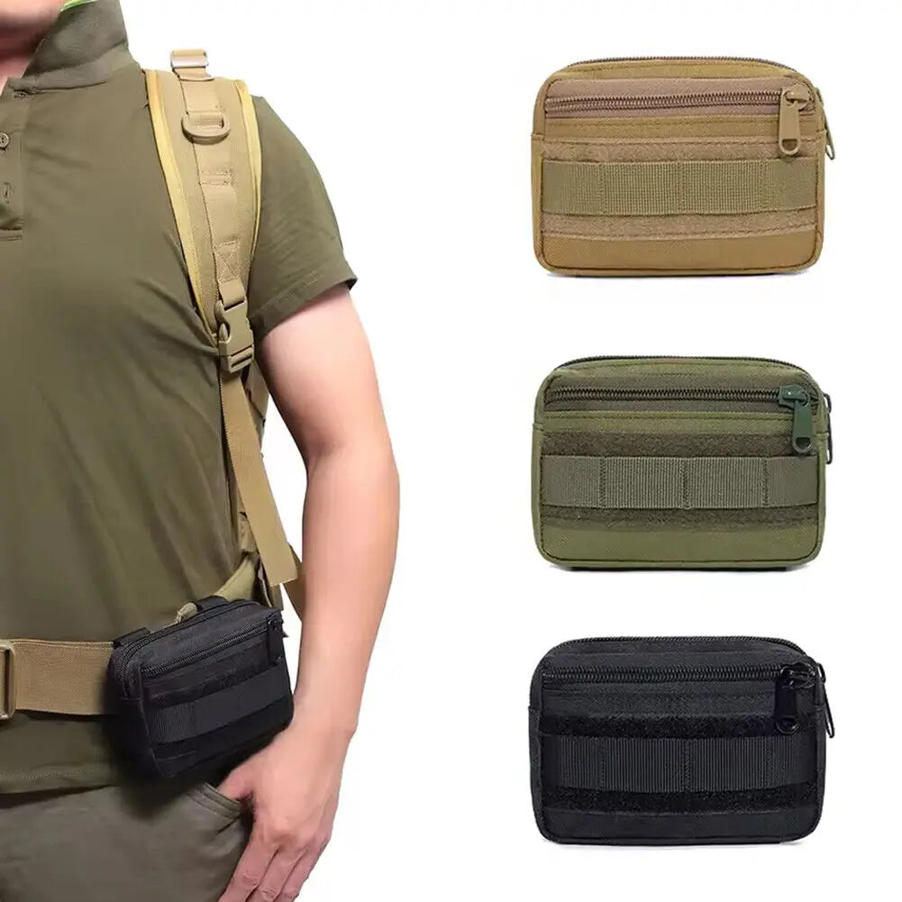 Tactical Molle Waist Belt Hip Pouch Fanny EDC Pack Camping Hunting Utility Bag Molle Medical Outdoor First Aid Sports Bag