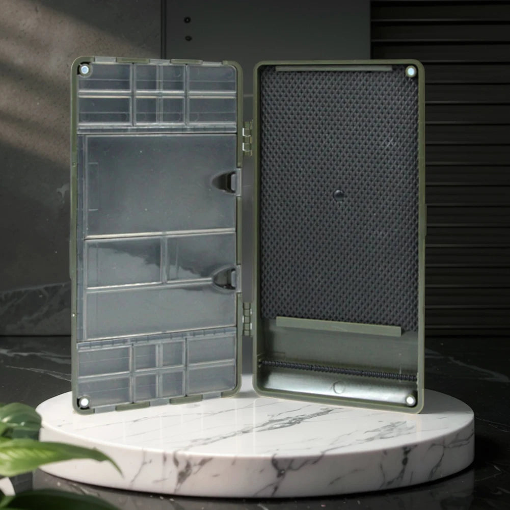 Carp Fishing Organizer Box Portable Fly Fishing Tackle Storage Box Magnetic Multifunction Compartments Fishing Gear Accessories