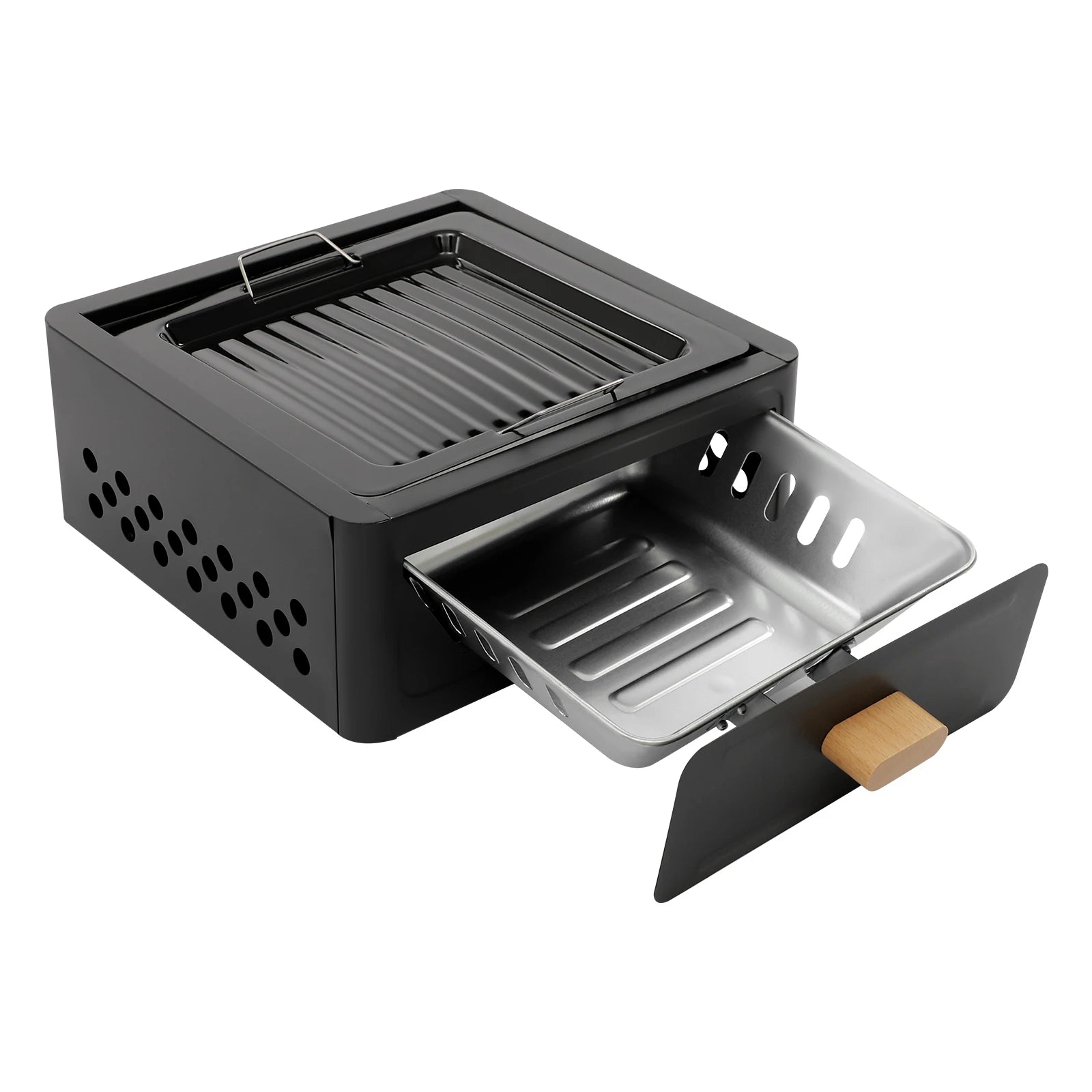 31*31*13.5cm Square Tabletop Barbecue Stove, Outdoor Bbq Grill, Barbecue Grill For Outdoor Cooking