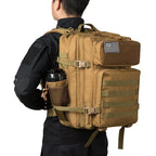 45L Tactical Backpack Hunting Rucksack with Dual Cup Holders  Outdoor camping equipment back pack