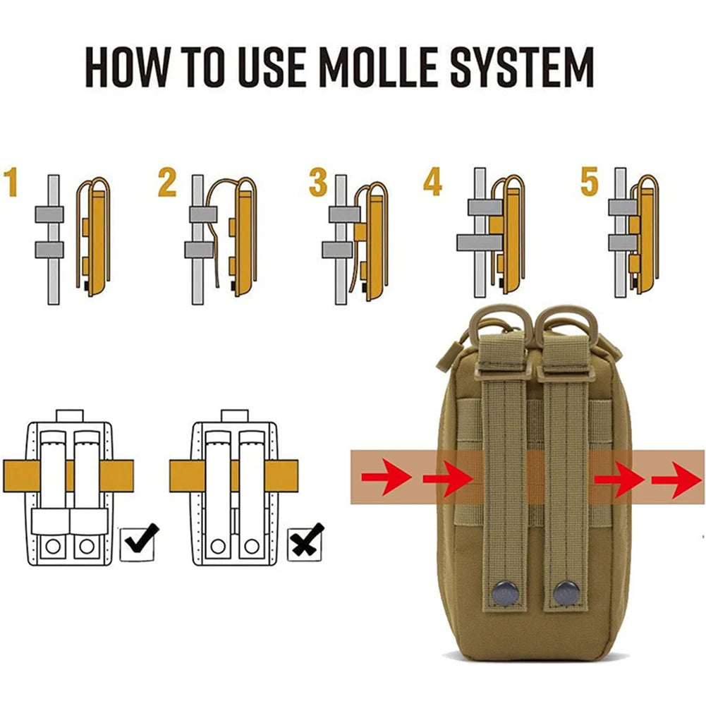 Tactical Medical First Aid Kit Rip-away EMT IFAK Survival Molle Pouch Empty Bag 1000D Tourniquet Holder Waist Bag