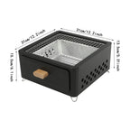 31*31*13.5cm Square Tabletop Barbecue Stove, Outdoor Bbq Grill, Barbecue Grill For Outdoor Cooking