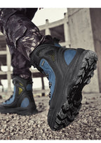 Men's mountain climbing motorcycle boots, outdoor hiking boots, fashionable boots