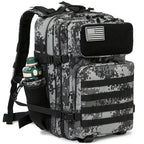 45L Tactical Backpack Hunting Rucksack with Dual Cup Holders  Outdoor camping equipment back pack