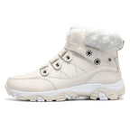 Womens Winter Boots Warm Fur Lined Snow Boots Comfortable Ankle Booties Outdoor Hiking Boots for Women