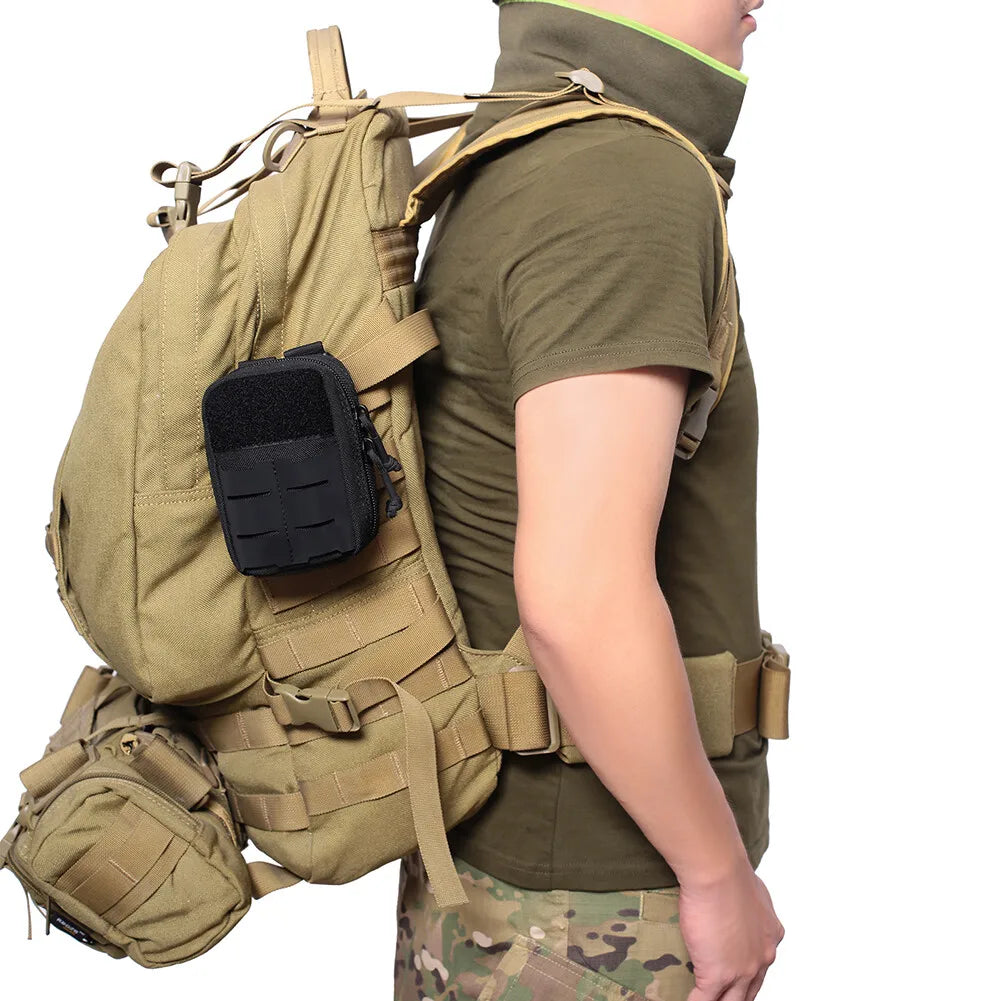 Men's Tactical Military Medical First Aid Kit Pack Molle Pouch Waist Belt Bag Mini Bag Survival Hunting Hiking Camping Tool