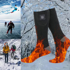 Unisex Battery Heated Socks Breathable 3 Level Temperature Rechargeable Heated Socks Cozy Cold-Proof for Camping Fishing Cycling