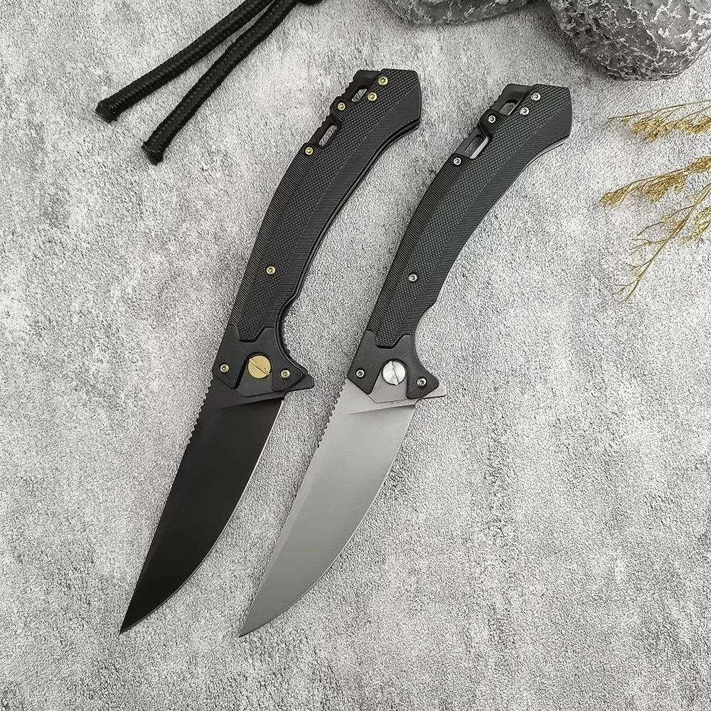 Outdoor Flipper 440C Blade Portable Utility Sharp Tactical Hunting Knife Self Defense Rescue Folding Knife with Clip