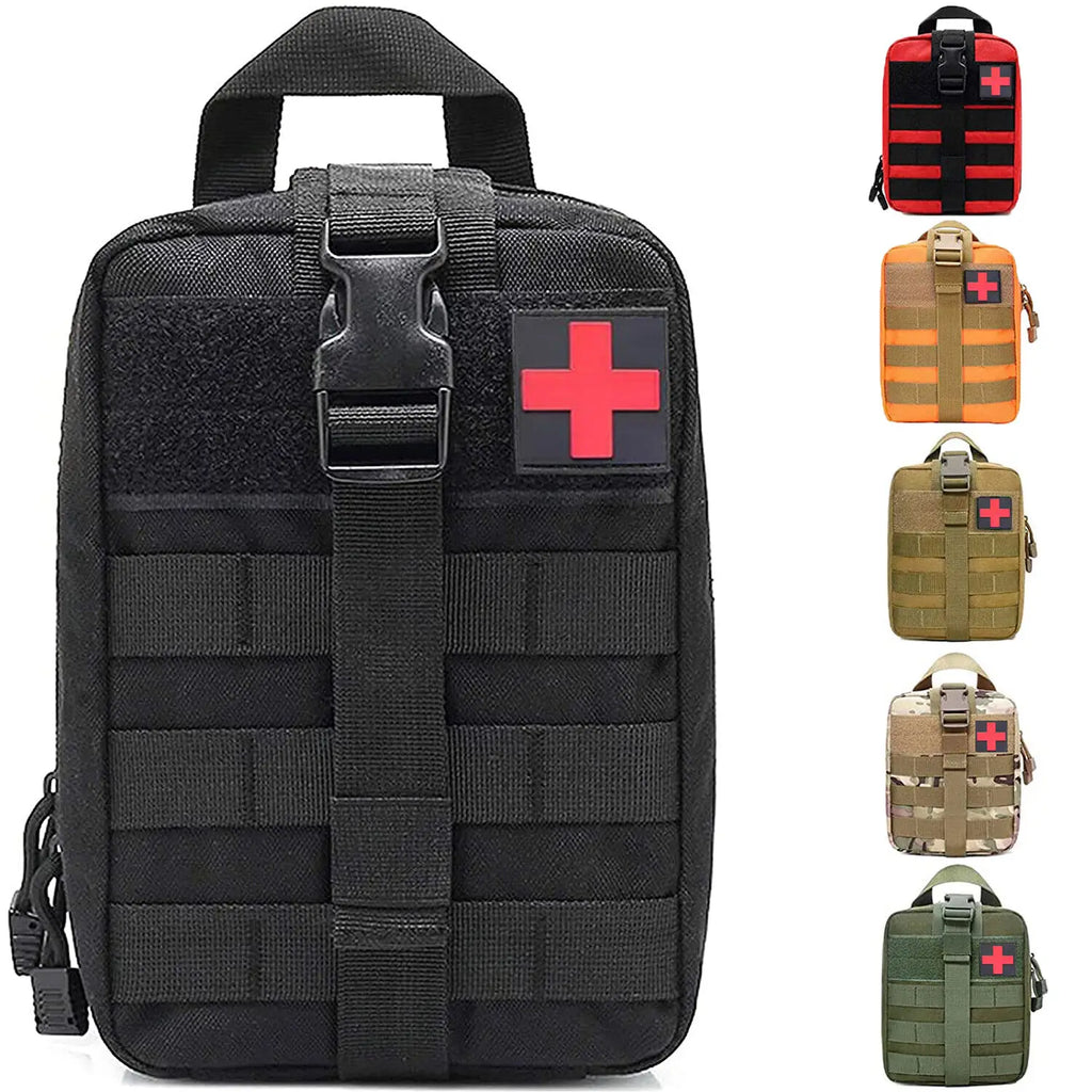 1000D Molle Ifak Pouch Rip Away Tactical Away Medical Pouch Empty Military First Aid Pouch Bag Only for Camping Hiking Travel