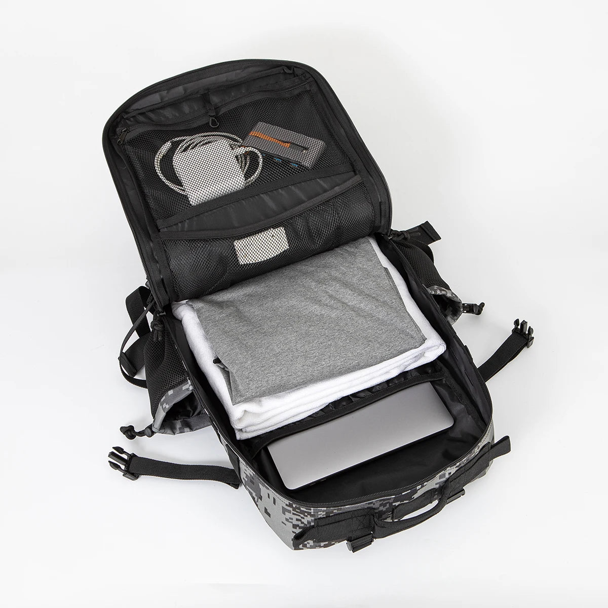 45L Tactical Backpack Hunting Rucksack with Dual Cup Holders  Outdoor camping equipment back pack