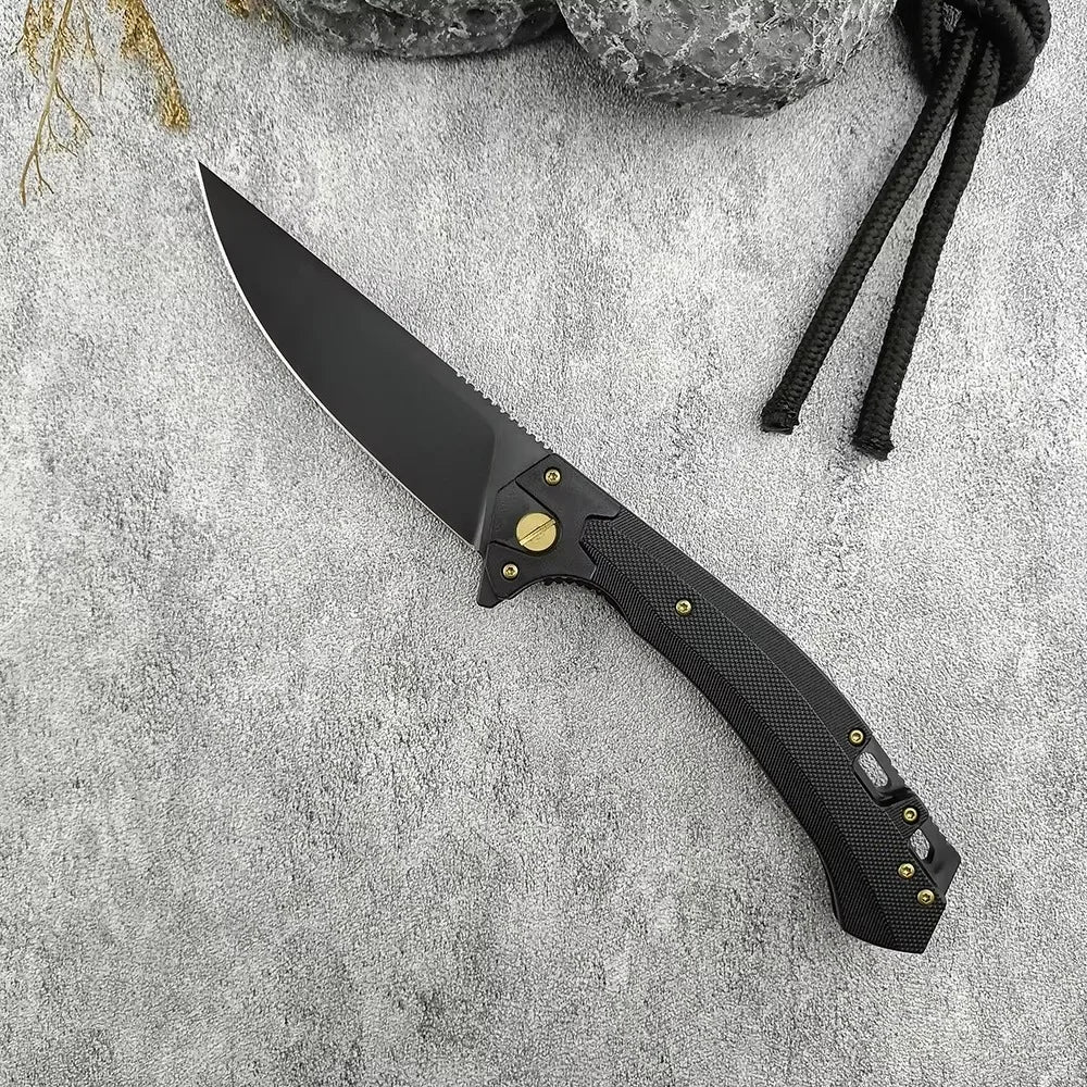 Outdoor Flipper 440C Blade Portable Utility Sharp Tactical Hunting Knife Self Defense Rescue Folding Knife with Clip