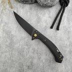 Outdoor Flipper 440C Blade Portable Utility Sharp Tactical Hunting Knife Self Defense Rescue Folding Knife with Clip