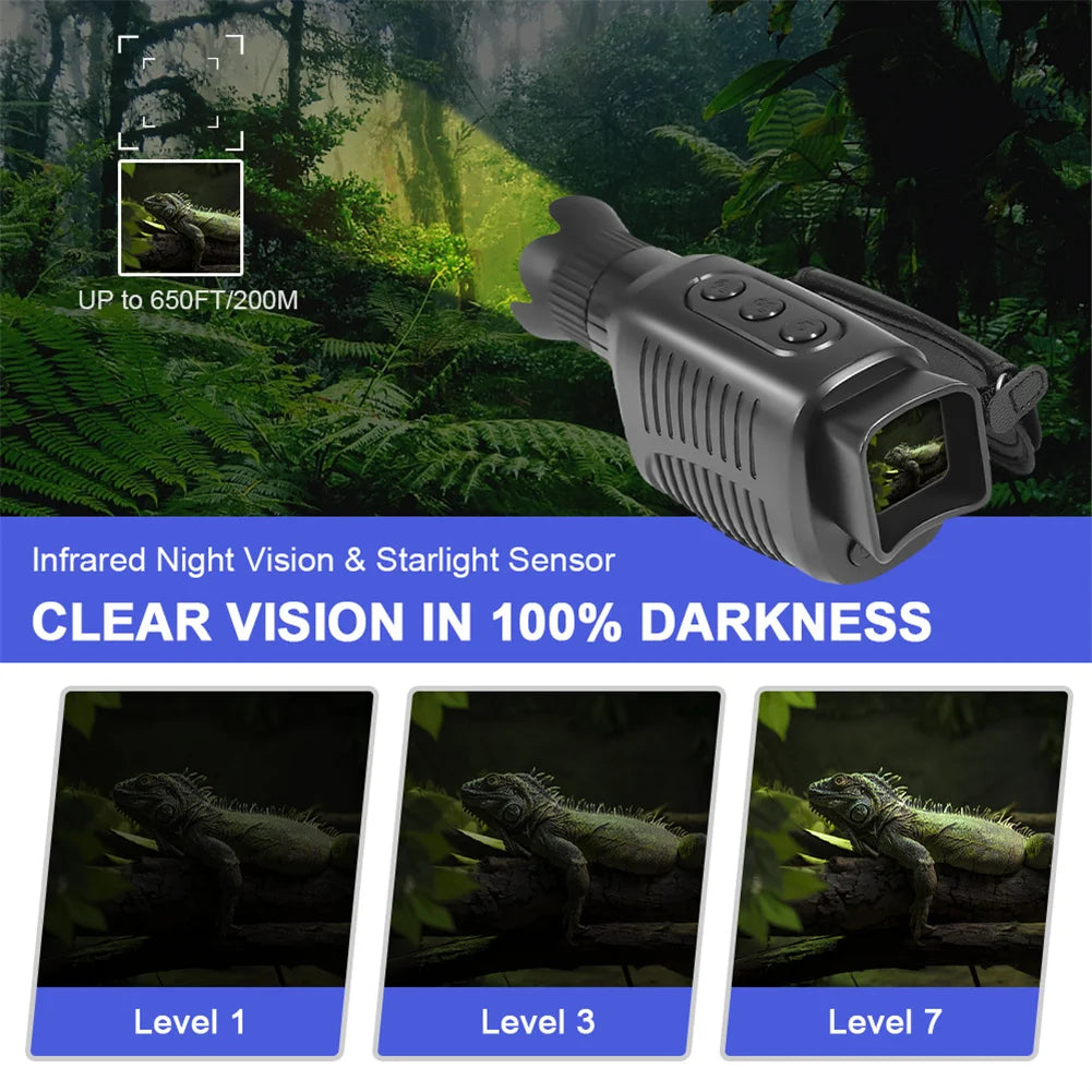 R7 Digital Night Vision Monocular Telescope 5X Zoom Outdoor Full HD Infrared Night Goggles