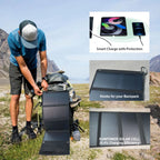 28W Portable Solar Panel 5VFolding Solar Panel 2 USB Ports