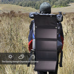 28W Portable Solar Panel 5VFolding Solar Panel 2 USB Ports Phone Charger