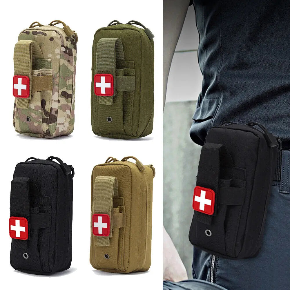 First Aid Pouch EMT IFAK Medical Pouch Waist Pack Utility Tool Pouch EDC Pouch Outdoor 1000D Tourniquet Holder