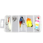 5 Compartments Fishing Tackle Box Plastic Waterproof fishing equipment Fish Lure Hook Bait Storage Case Organizer Container