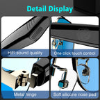 New noise reduction smart glasses, wireless calls, music playback, touch voice assistant, stylish blue light blocking sunglasses