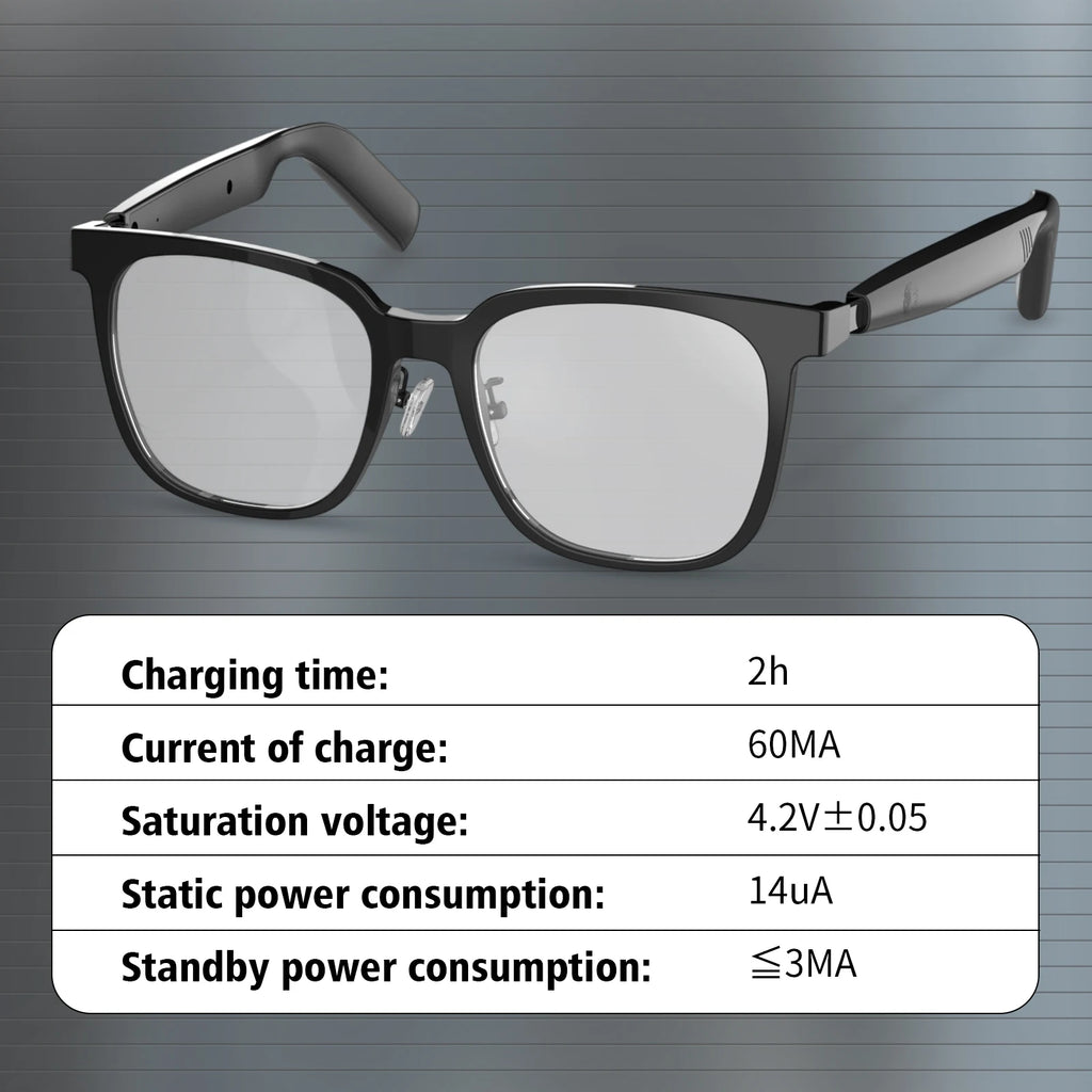 Smart glasses, intelligent noise reduction, can answer/make calls, touch voice assistant, unisex, blue light blocking glasses