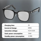Smart glasses, intelligent noise reduction, can answer/make calls, touch voice assistant, unisex, blue light blocking glasses