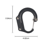 Carabiner Rotating Hook Clip Non-Locking Strong Clips