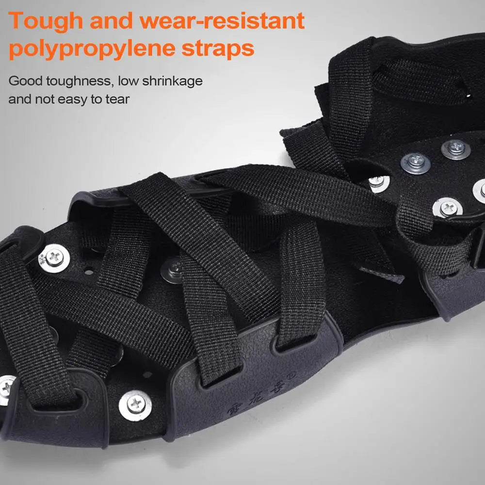 Crampons For Hiking Boots 32-Spikes Crampons Ice Cleats Traction Snow Grips Winter Ice Snow Grips Traction Cleats For Walking