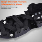 Crampons For Hiking Boots 32-Spikes Crampons Ice Cleats Traction Snow Grips Winter Ice Snow Grips Traction Cleats For Walking