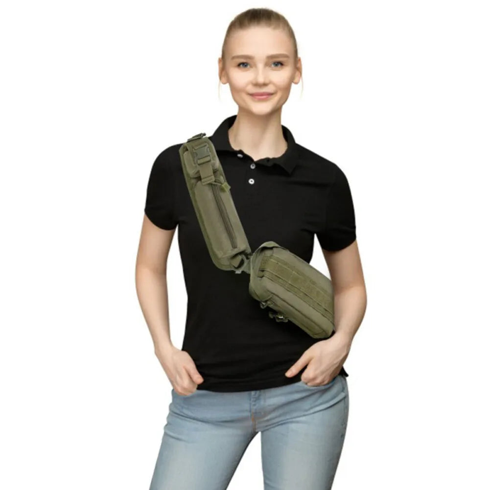 Men Women Trekking Sports Crossbody Sling Chest Shoulder Backpack for Hunting Hiking Travel Camping Outdoor