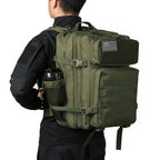 45L Tactical Backpack Hunting Rucksack with Dual Cup Holders  Outdoor camping equipment back pack