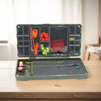 Carp Fishing Organizer Box Portable Fly Fishing Tackle Storage Box Magnetic Multifunction Compartments Fishing Gear Accessories