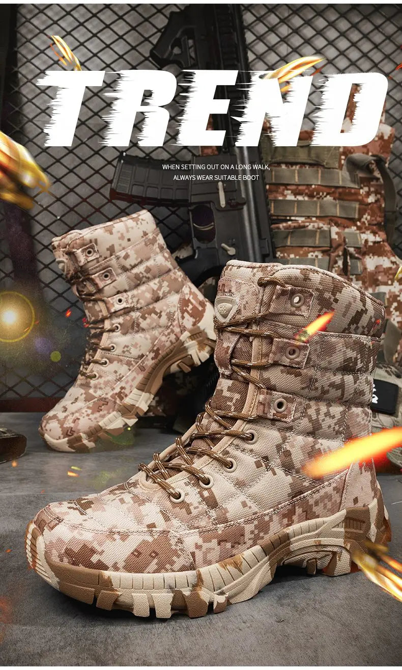 Men's hiking boots lightweight tactical boots outdoor hunting boots men's tactical shoes desert boots hiking boots