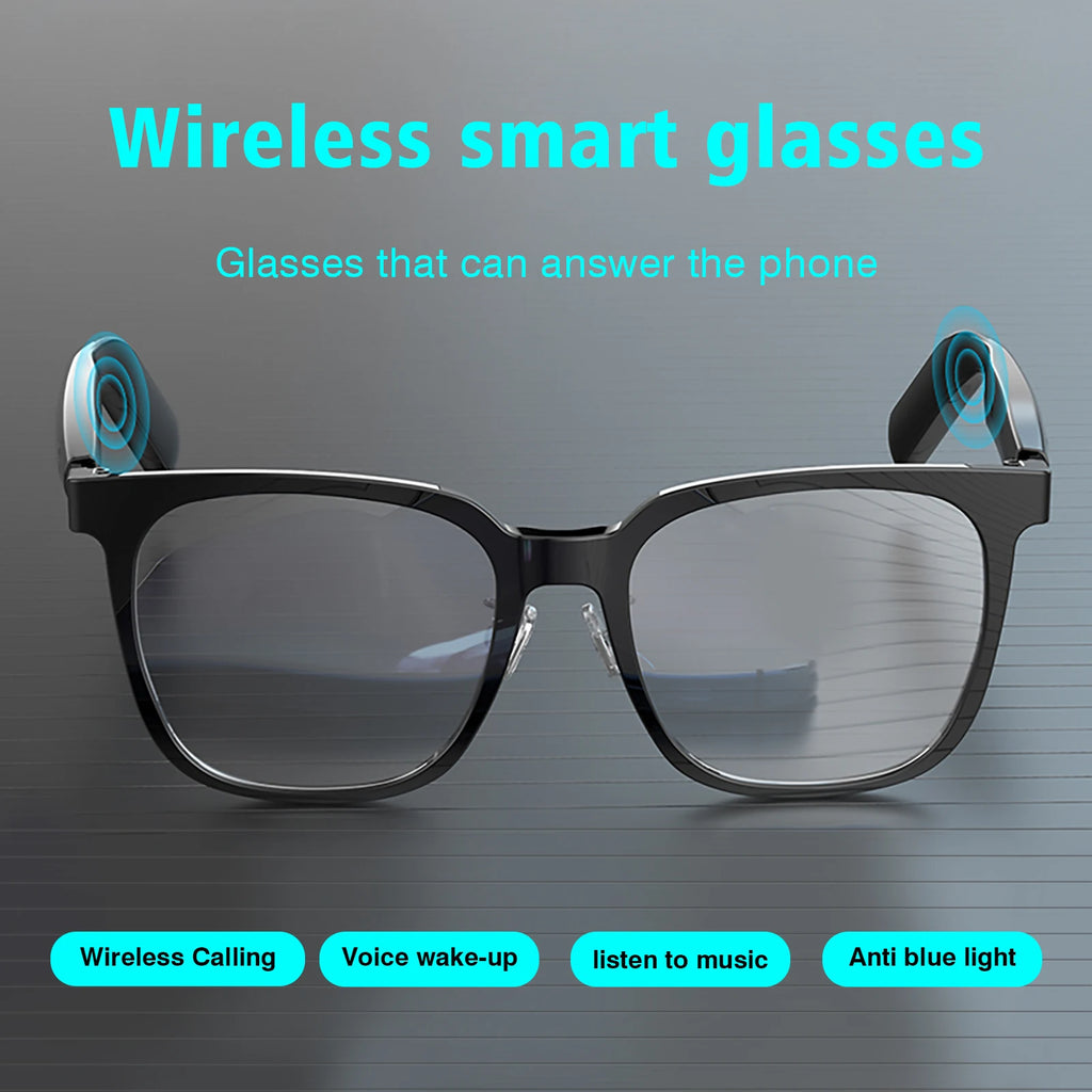 Smart glasses, intelligent noise reduction, can answer/make calls, touch voice assistant, unisex, blue light blocking glasses