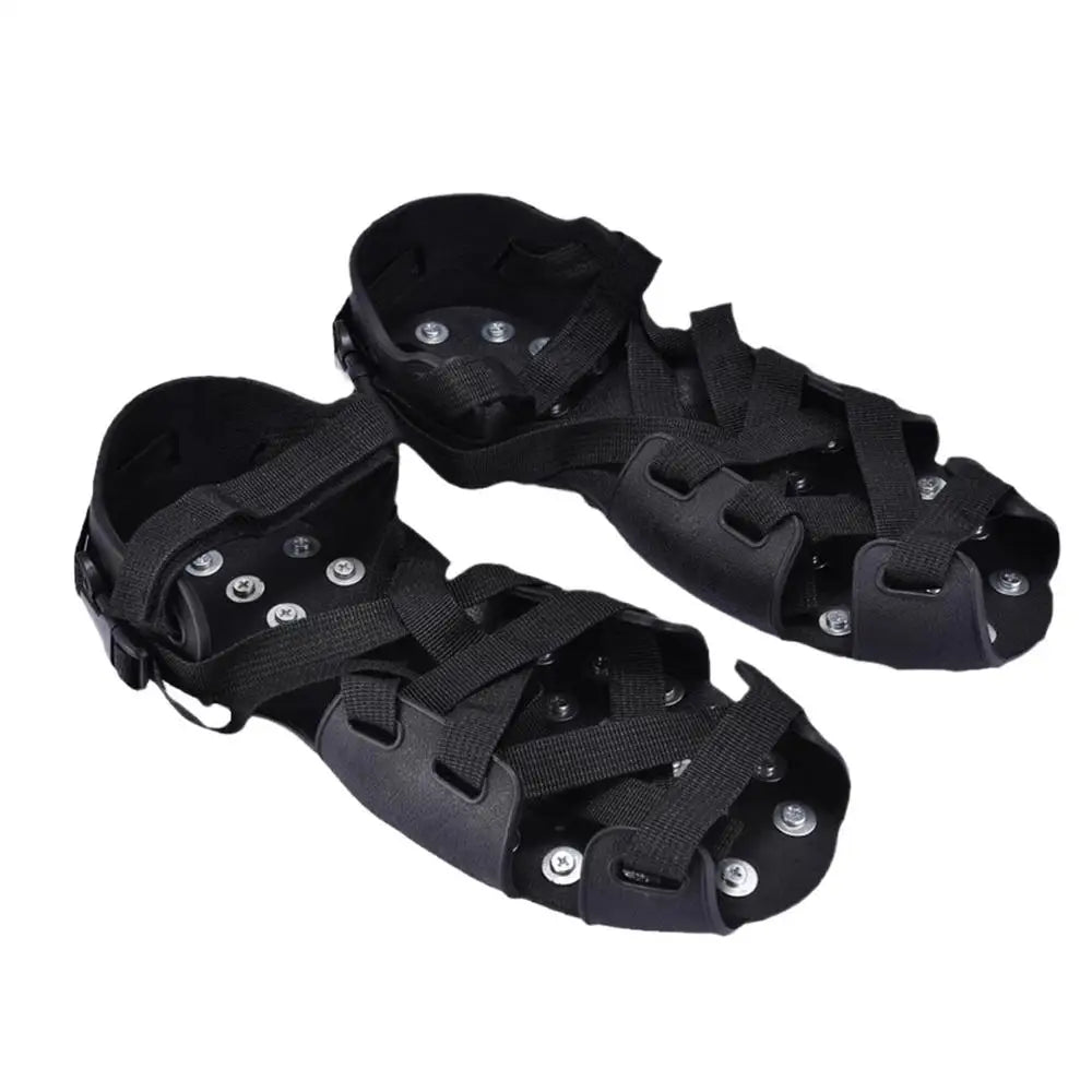 Crampons For Hiking Boots 32-Spikes Crampons Ice Cleats Traction Snow Grips Winter Ice Snow Grips Traction Cleats For Walking