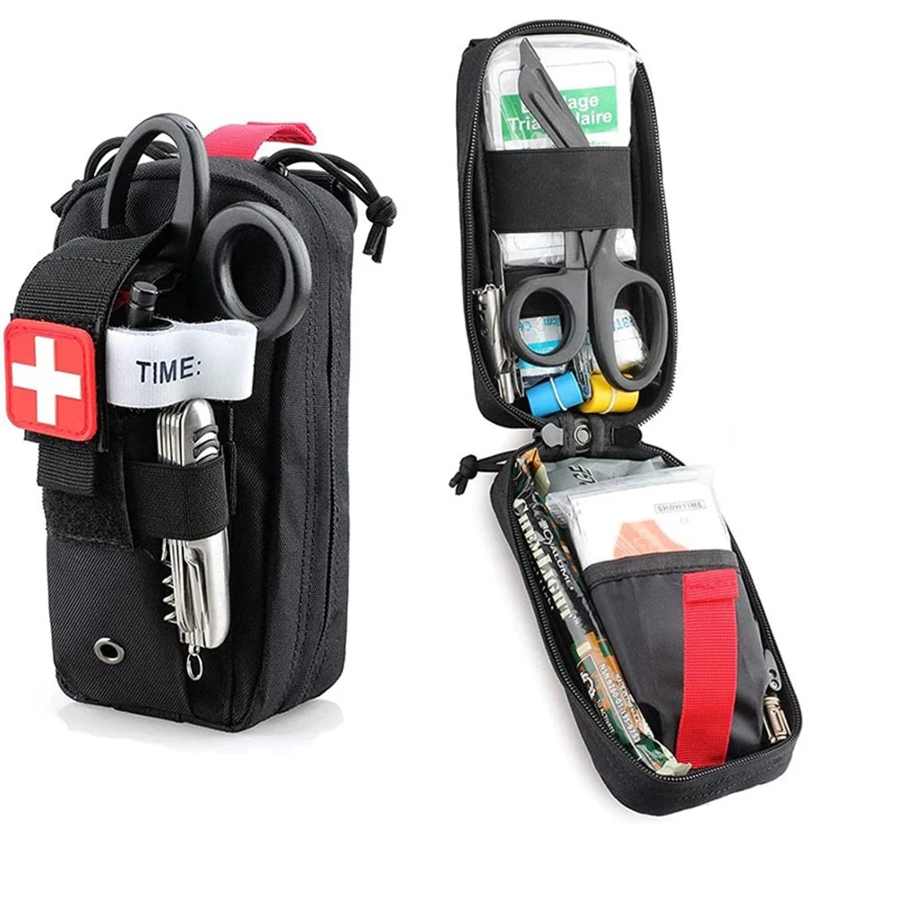 Tactical Medical First Aid Kit Rip-away EMT IFAK Survival Molle Pouch Empty Bag 1000D Tourniquet Holder Waist Bag