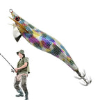 Glow Artificial Squid Lure Saltwater Wood Shrimp Lures Fluorescent Fishing Baits Realistic Freshwater Fish Luring For Sea River