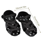 Crampons For Hiking Boots 32-Spikes Crampons Ice Cleats Traction Snow Grips Winter Ice Snow Grips Traction Cleats For Walking