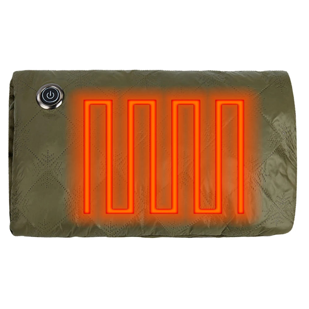 Electric Hand Warmer Electric Heated Gloves 3 Heating Level Hand Warmer Pouch USB Charging Soft Heating Mitts for Winter
