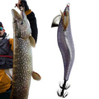 Glow Artificial Squid Lure Saltwater Wood Shrimp Lures Fluorescent Fishing Baits Realistic Freshwater Fish Luring For Sea River