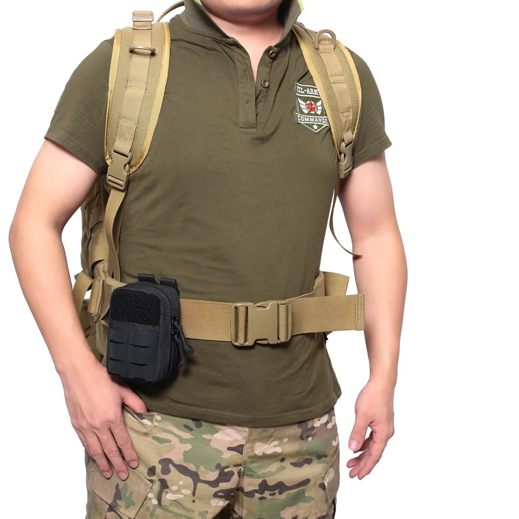 Tactical Molle Medical First Aid Kit Pouch Tool Kit Pouch EDC Utility Belt Bag Outdoor Hiking Mergency Survival Bag