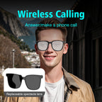 Smart glasses, intelligent noise reduction, can answer/make calls, touch voice assistant, unisex, blue light blocking glasses