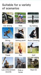 4K Video Glasses HD Smart Glasses Sports Outdoor Portable Motorcycle And Bicycle Recorder Camera 2hour Video Recording Time