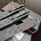 F156 Pocket Knife Black Zinc Alloy Handle for Multifunctional Outdoor Self-defense Camping EDC Survival Tool Knives Gift for Men