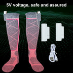 Electric Thermal Socks 3.7v Battery Foot Warm Socks Elastic Comfortable 3 Modes Adjustable for Fishing Camping for Hiking Skiing
