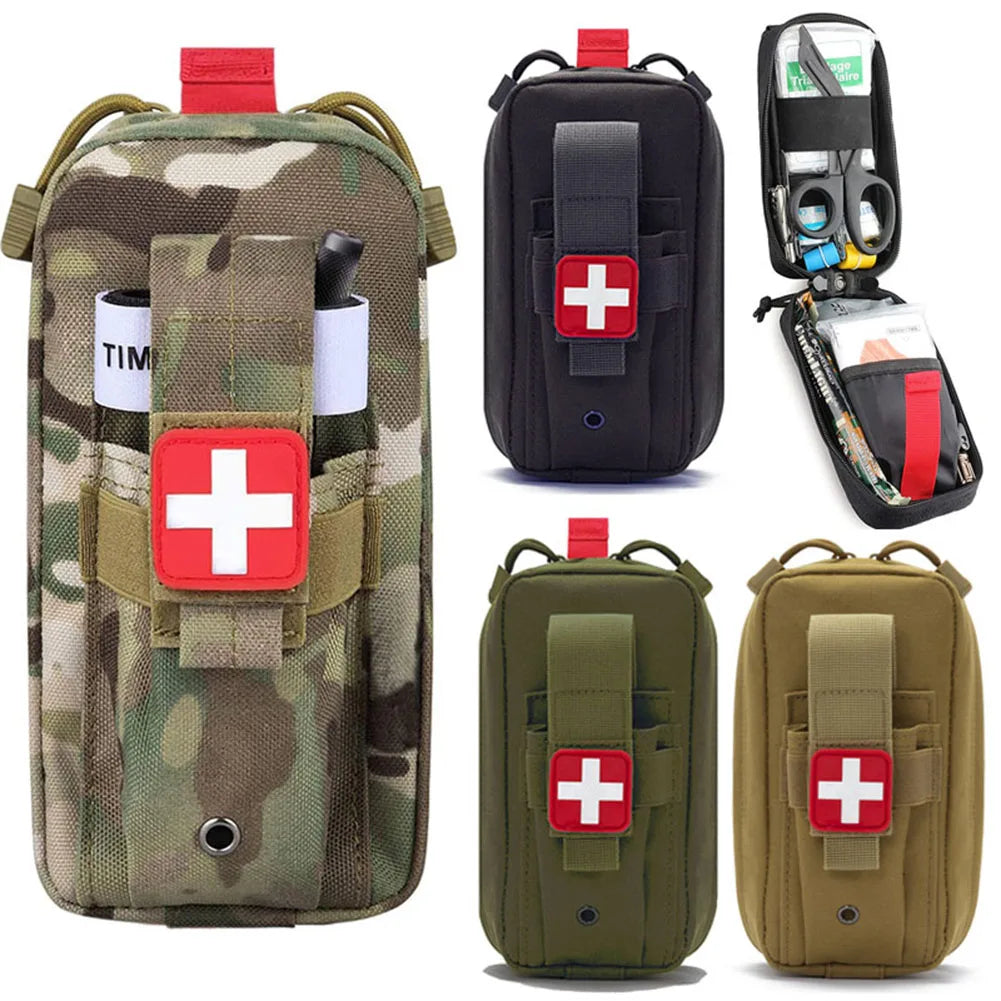 Tactical Medical First Aid Kit Rip-away EMT IFAK Survival Molle Pouch Empty Bag 1000D Tourniquet Holder Waist Bag