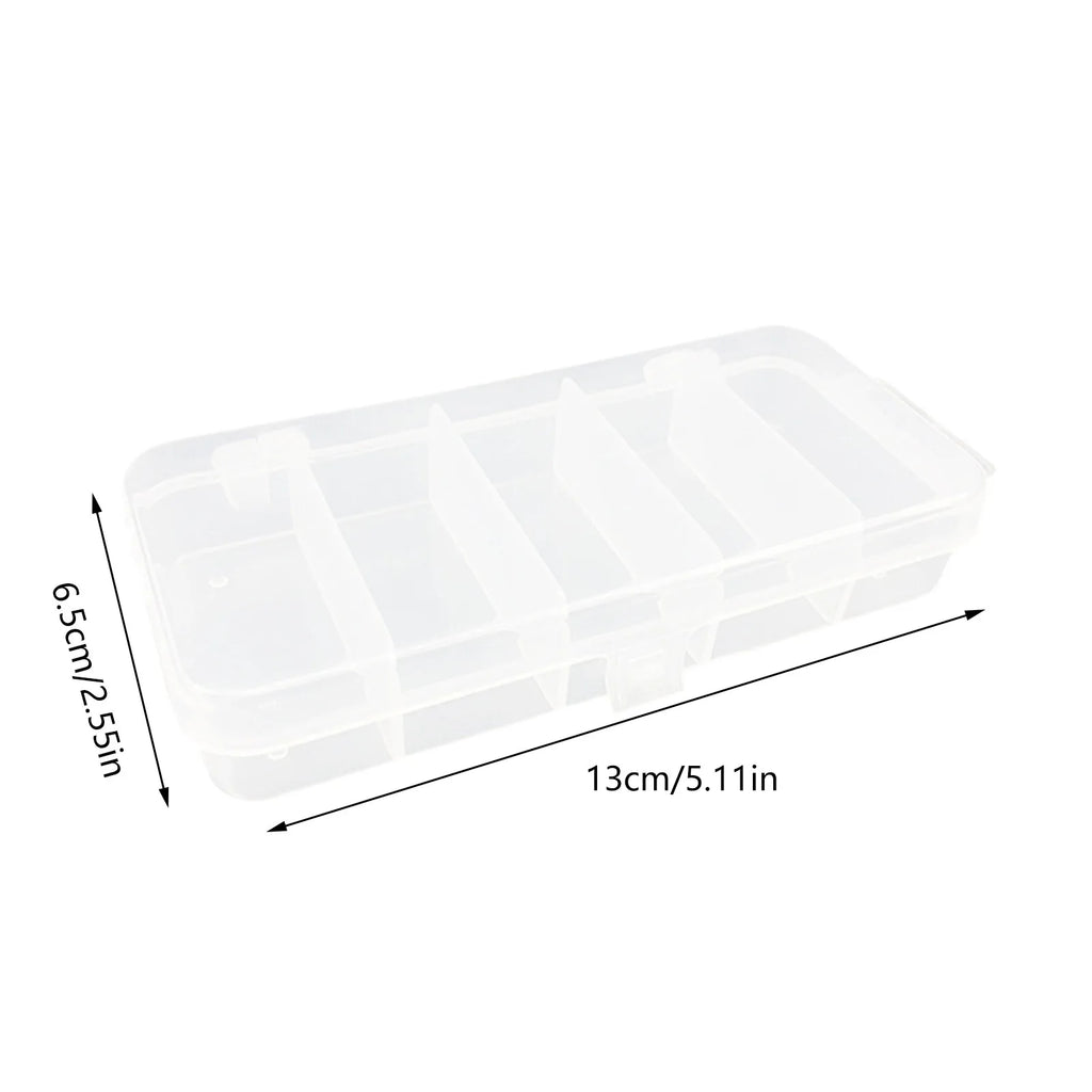 5 Compartments Fishing Tackle Box Plastic Waterproof fishing equipment Fish Lure Hook Bait Storage Case Organizer Container