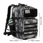45L Tactical Backpack Hunting Rucksack with Dual Cup Holders  Outdoor camping equipment back pack